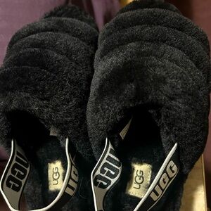 Ugg black slippers